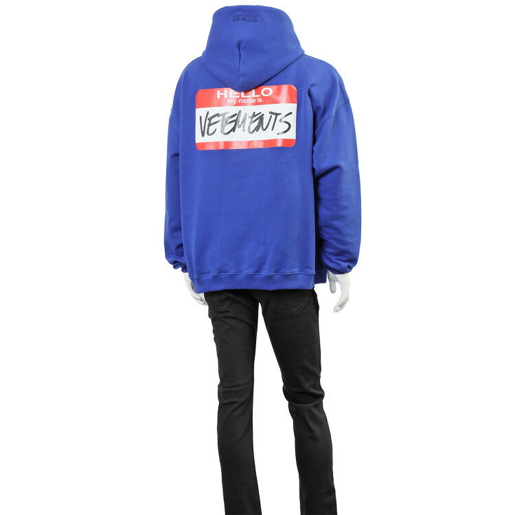 ヴェトモン VETEMENTS My Name Is Vetements プルオーバー パーカー UE52TR390N-1601-ROYAL