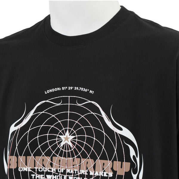 バーバリー BURBERRY ロゴグラフィックプリント オーバーサイズTシャツ 8048289-A1189_BLACK