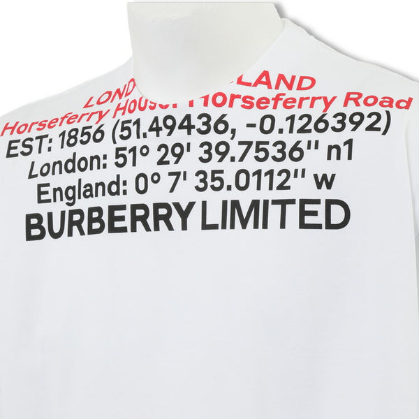 バーバリー BURBERRY ロケーション Tシャツ 8048323-A1464 WHITE