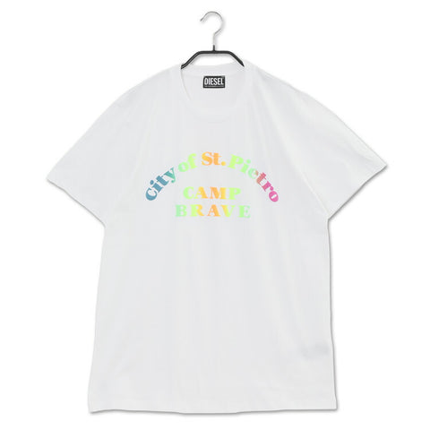 ディーゼル DIESEL 半袖 ネオン プリント Tシャツ A05264-0PATI T-INY-C1-100